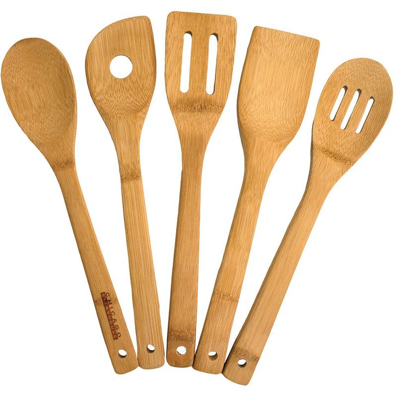 5 Piece Bamboo Utensil Set 1