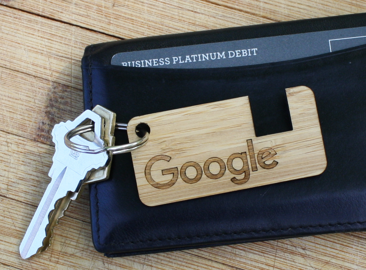 Keychain Bamboo Phone Stand 1