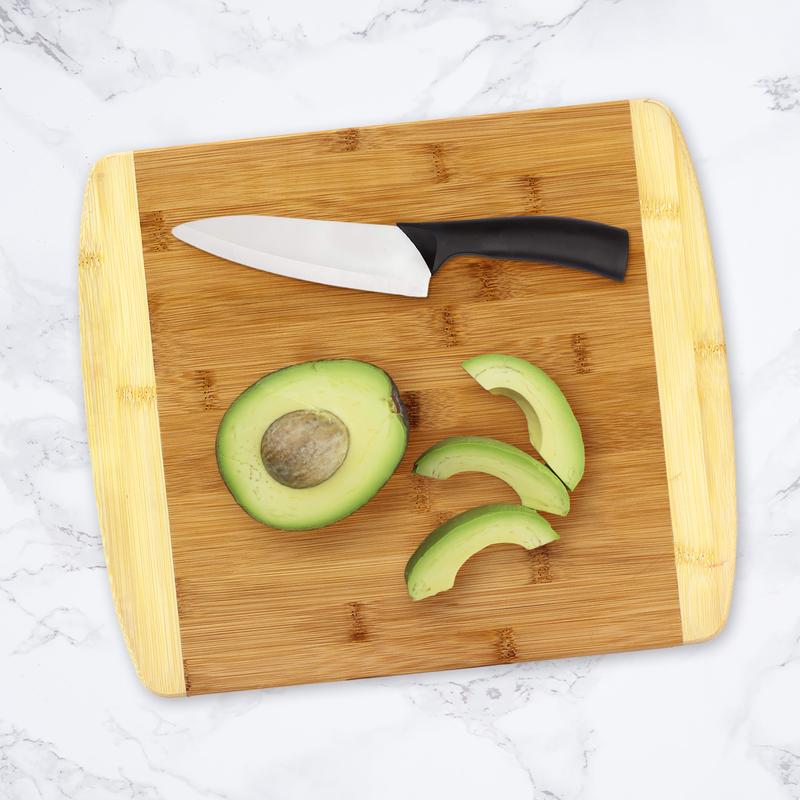 2-Tone Bamboo Bar Board - 13" 1