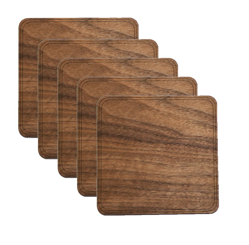 4" Coaster Wooden (ELDORADO) 1