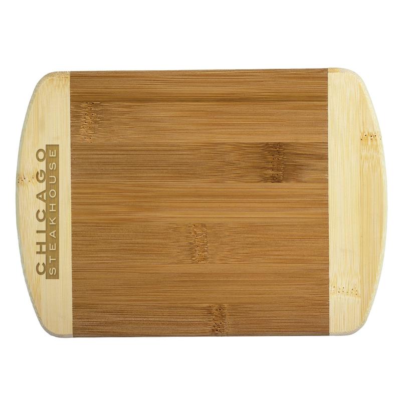 2-Tone Bamboo Bar Board - 8" 1