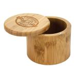 6 oz. Round Bamboo Salt Box with Lid 1 6 oz. Round Bamboo Salt Box with Lid 1