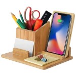 Bamboo Wireless Desk Organizer (10W) (BOARDMAN) 1 Bamboo Wireless Desk Organizer (10W) (BOARDMAN) 1