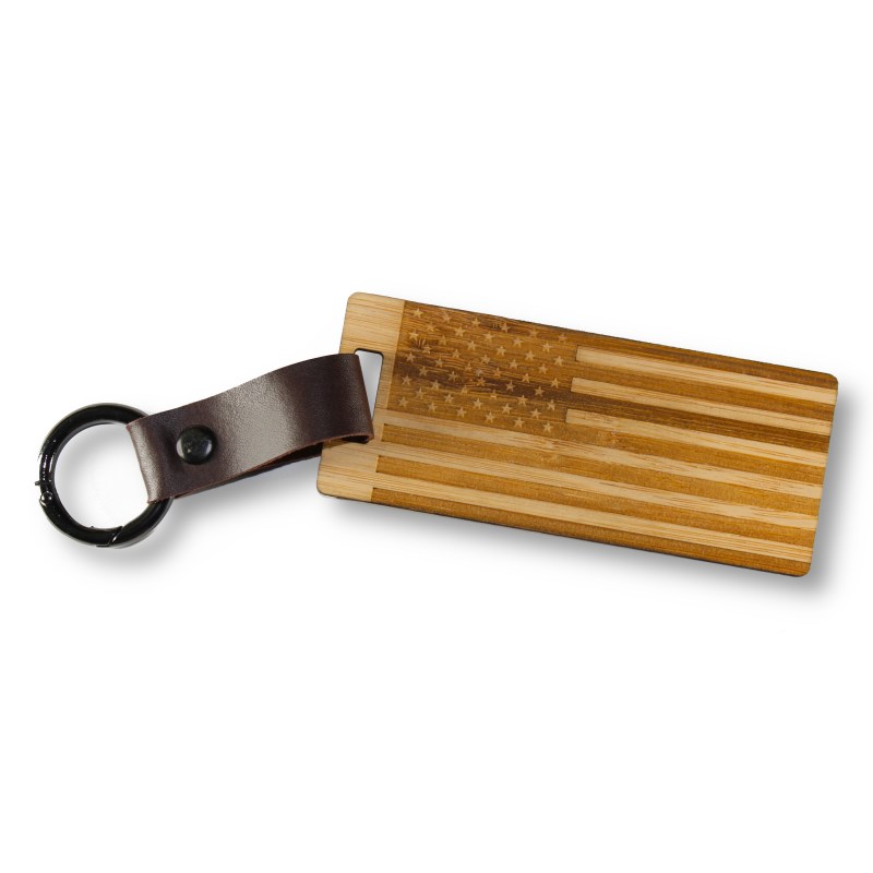 Premium Leather & Wood Keychain 1 Premium Leather & Wood Keychain 1