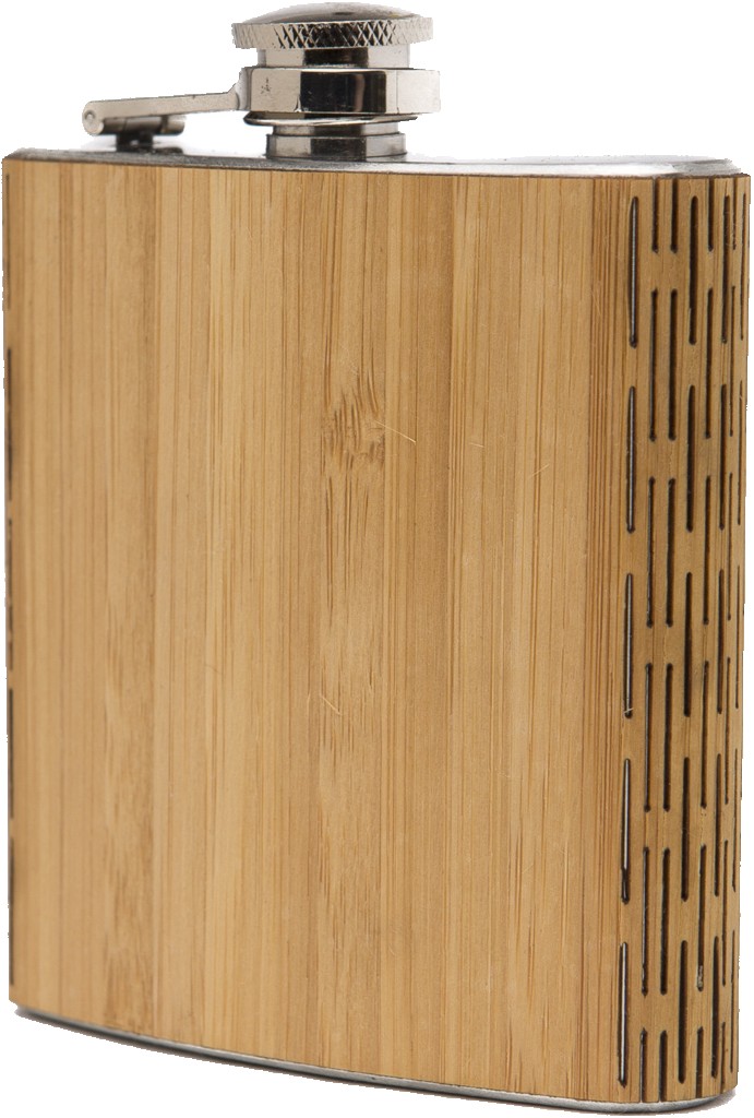 6 Oz. Wooden Hip Flask (COLUMBIA) 1