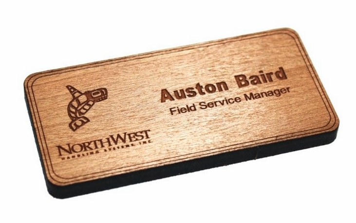 Wooden Name Tag 1