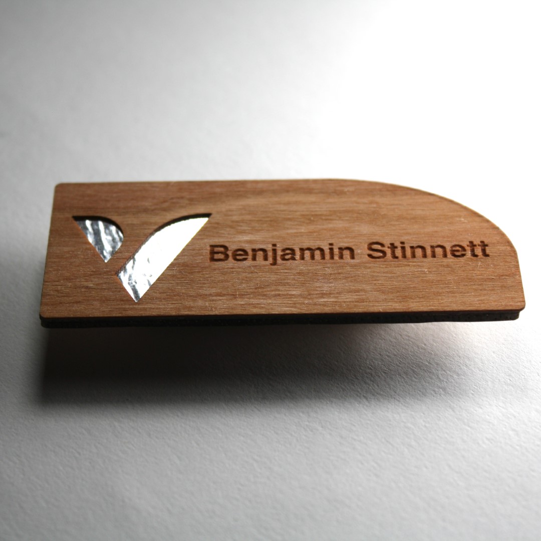 Wooden Name Tag 1