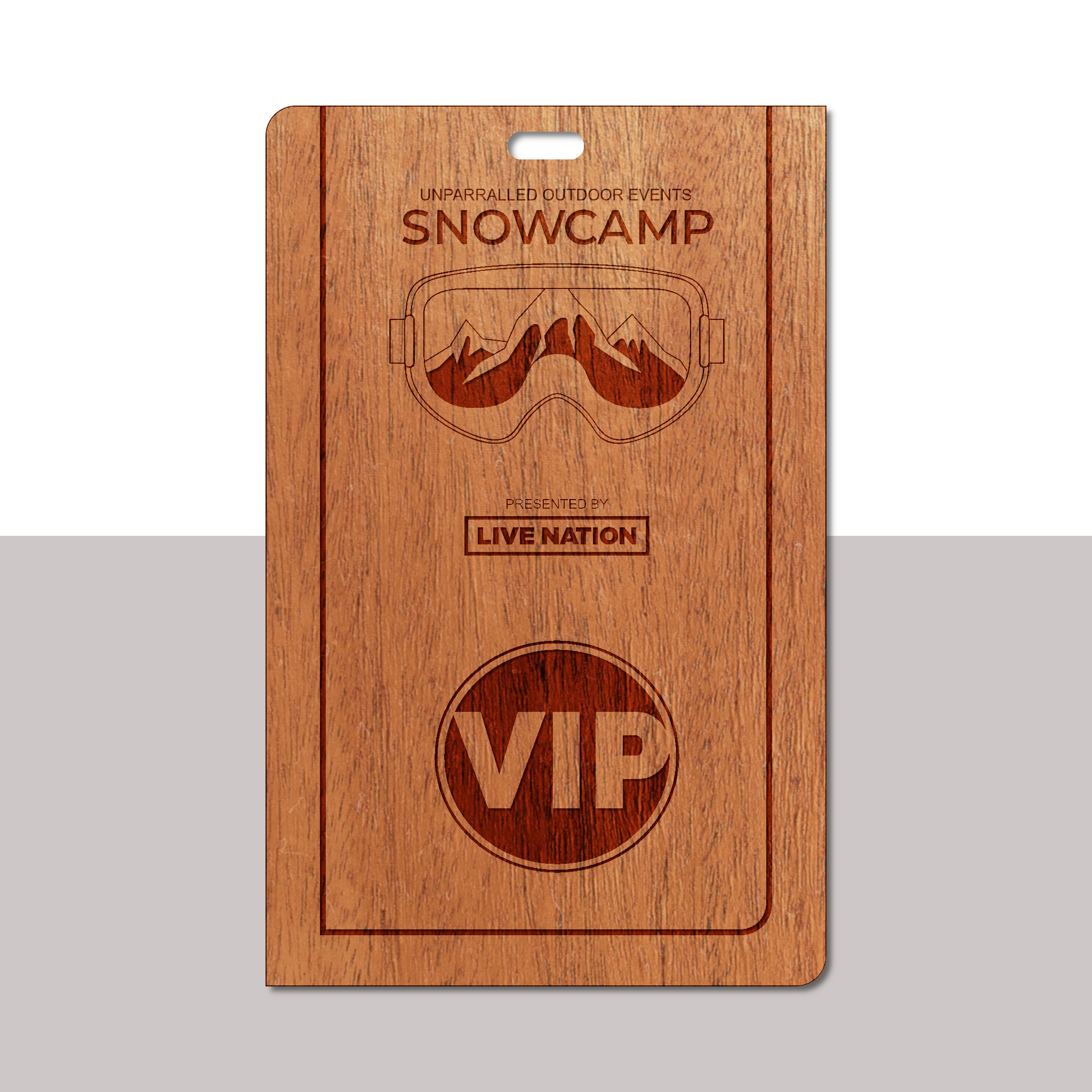 Real Wood Event Badge Credential 1