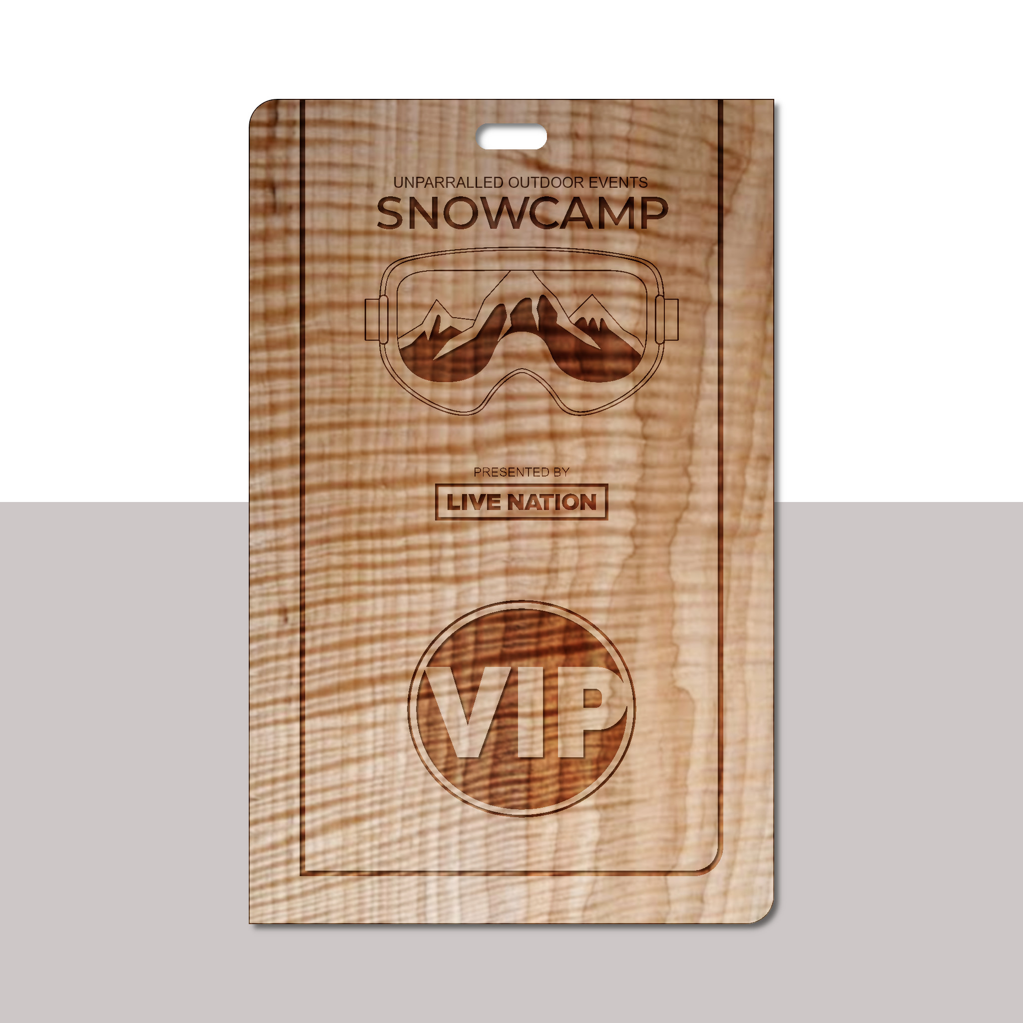 Real Wood Event Badge Credential 1