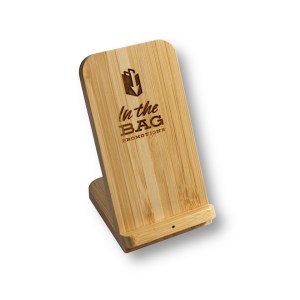 Bamboo Qi-Wireless Phone Stand 10W Fast-Charge (BEND) 1 Bamboo Qi-Wireless Phone Stand 10W Fast-Charge (BEND) 1