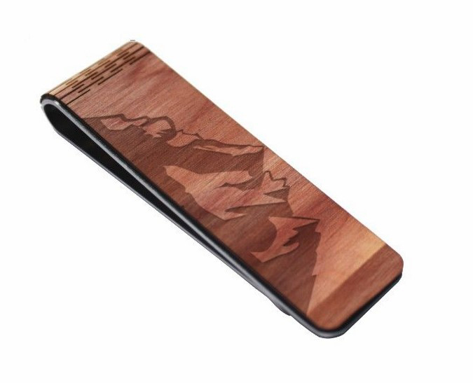 Wooden Money Clip (LEAVENWORTH) 1
