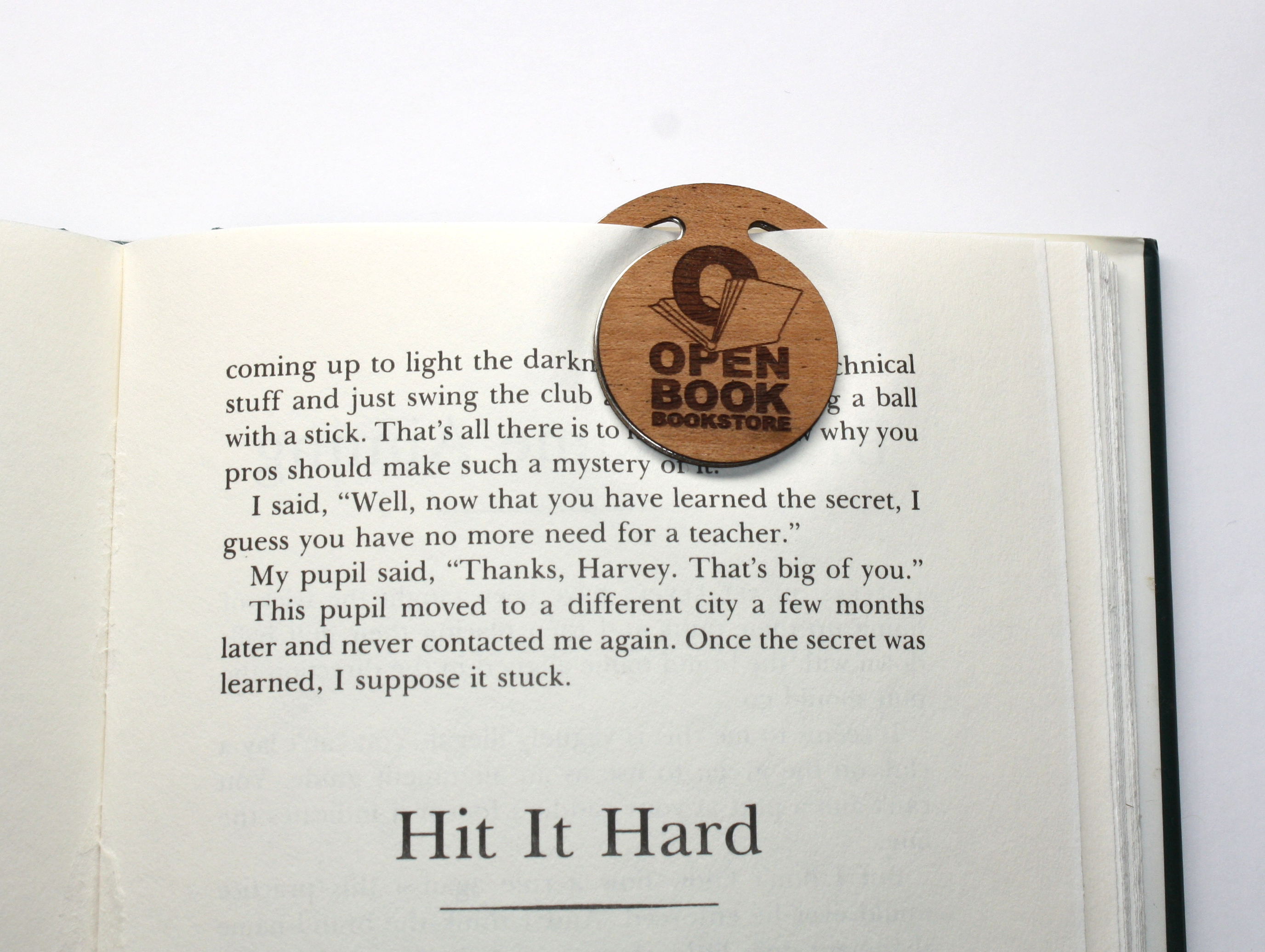 Wooden Bookmark Circular (LANGLEY) 1