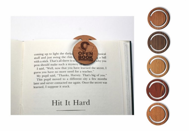 Wooden Bookmark Circular (LANGLEY) 1