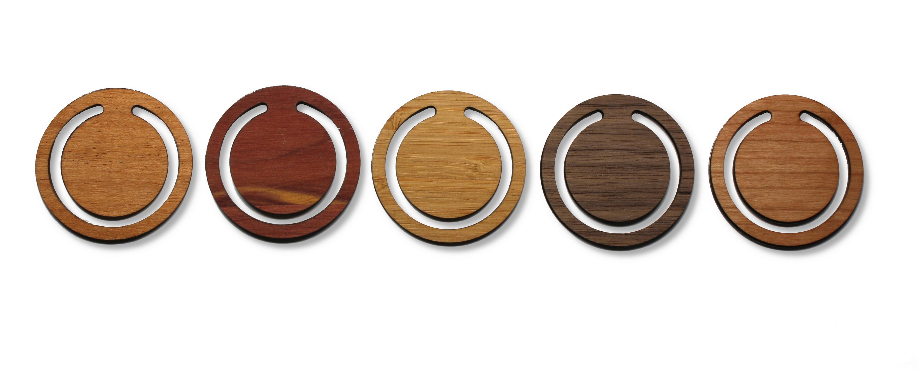 Wooden Bookmark Circular (LANGLEY) 1