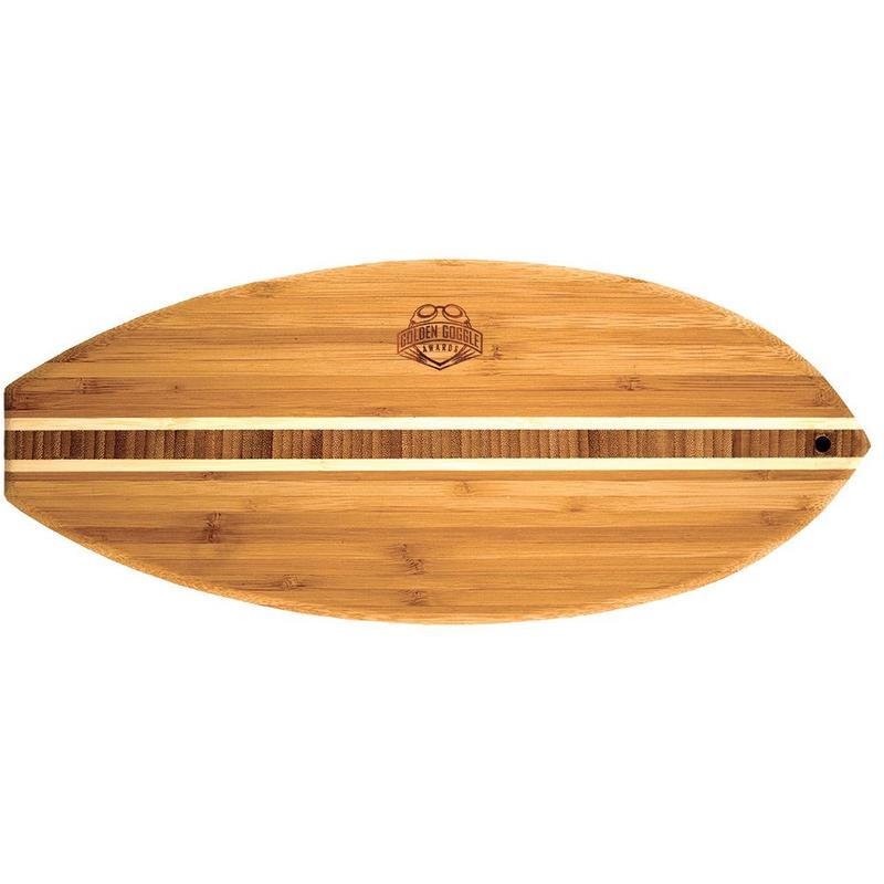 Surfboard 14.5" Bamboo Cutting Board 1