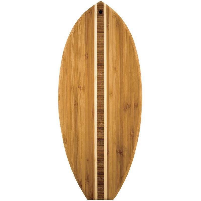 Surfboard 14.5" Bamboo Cutting Board 1