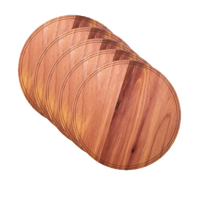 3.5" Coaster Wooden (EUGENE) 1
