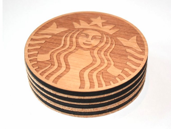 3.5" Coaster Wooden (EUGENE) 1