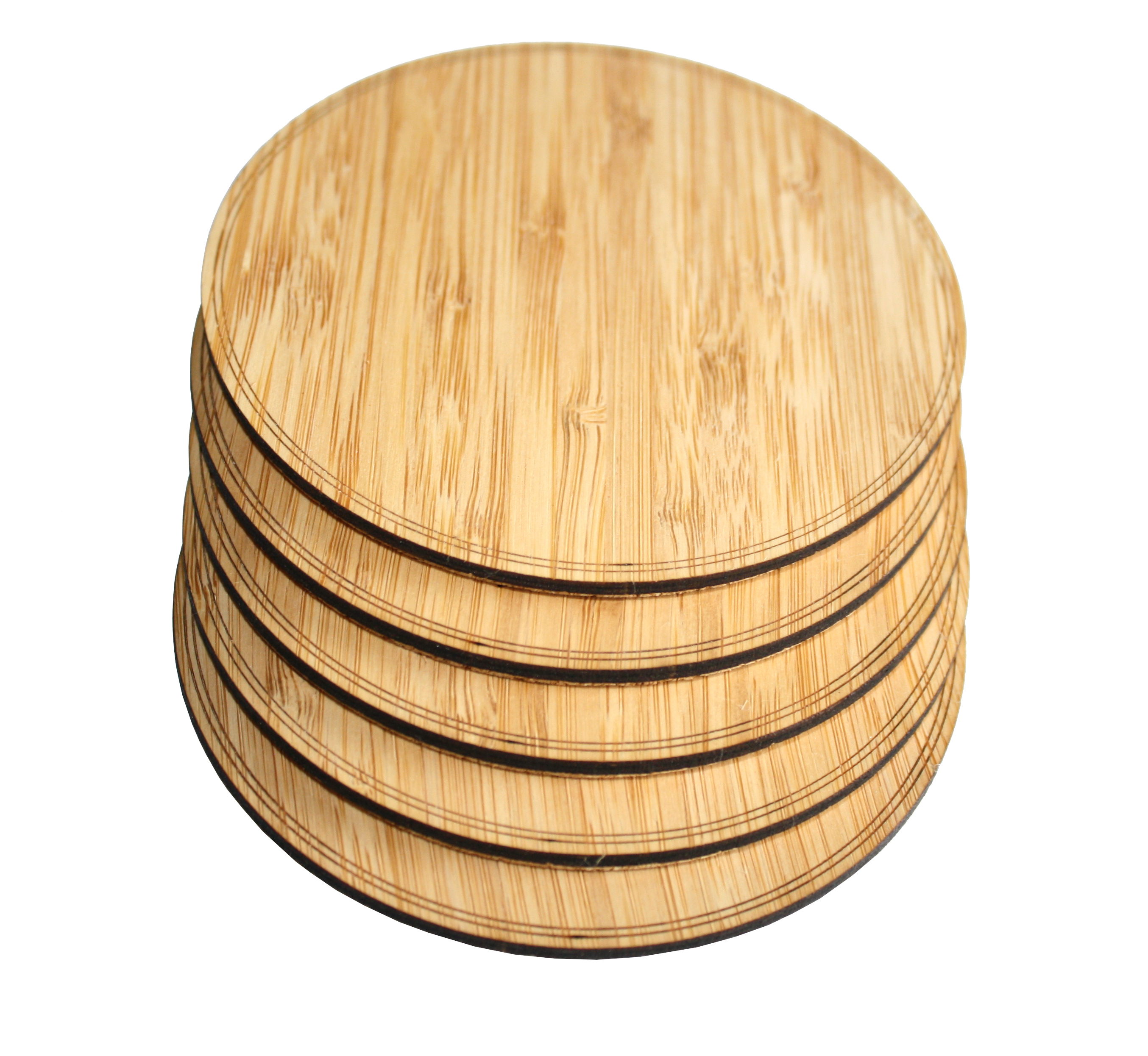 3.5" Coaster Wooden (EUGENE) 1