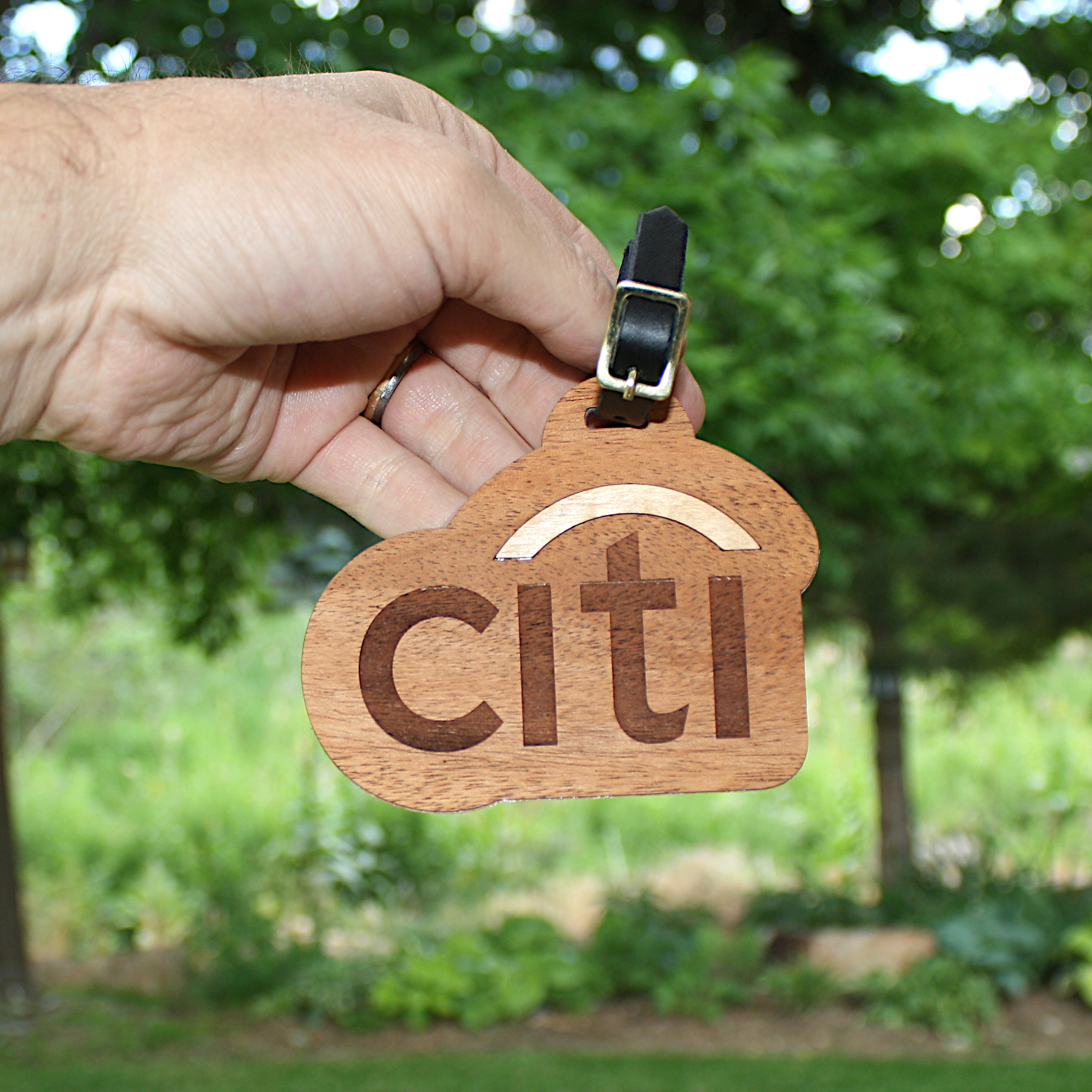 Wooden Engraved Bag Tag (JEROME) 1