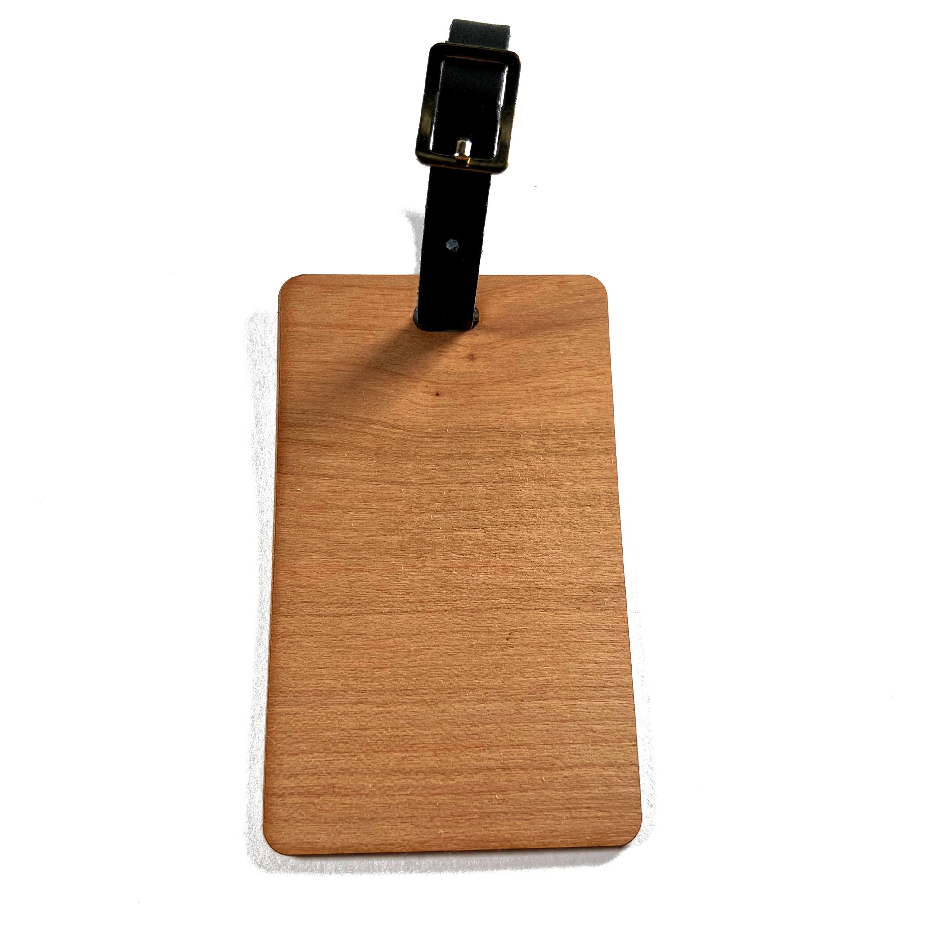 Wooden Engraved Bag Tag (JEROME) 1