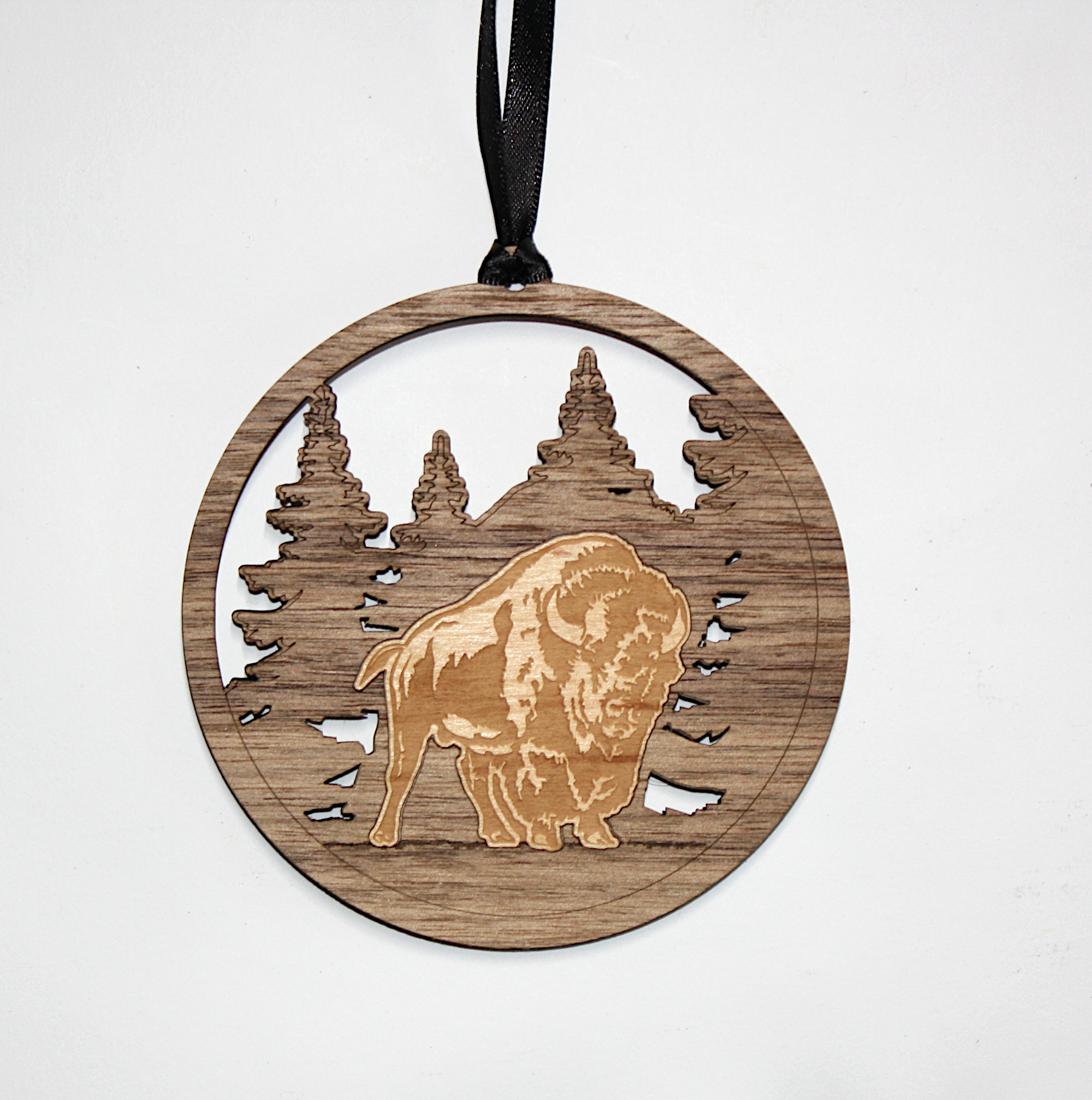 Wooden Pendant Ornament (KOOTENAI) 1