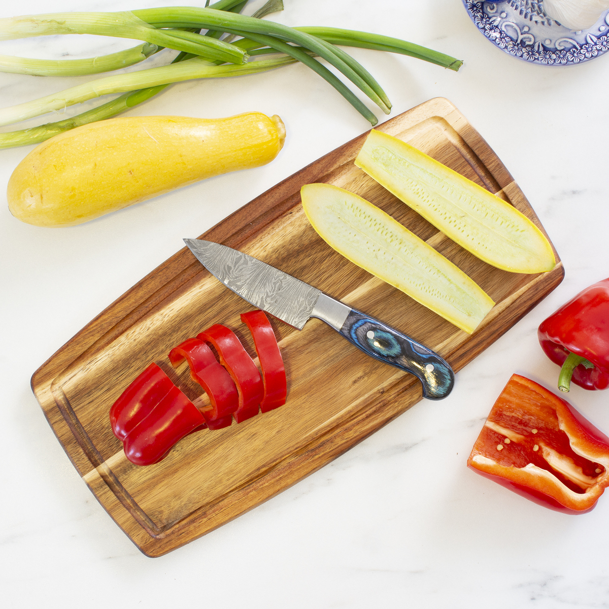 14" Acacia Cutting Board (SALMON-FALLS) 1