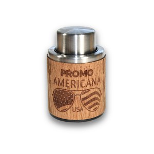 Wood Wrapped Vacuum Wine Bottle Stopper Stainless-Steel (MCFARLANE) 1 Wood Wrapped Vacuum Wine Bottle Stopper Stainless-Steel (MCFARLANE) 1