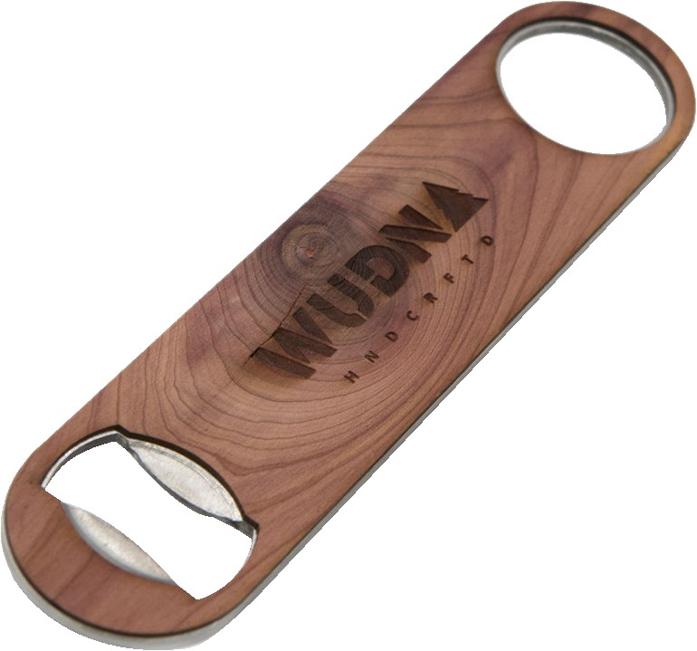 Wooden Industrial Bottle Opener (CANNON) 1