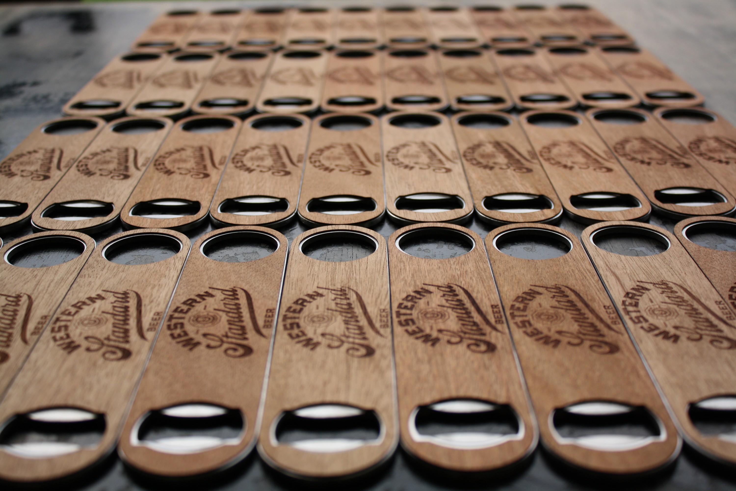 Wooden Industrial Bottle Opener (CANNON) 1
