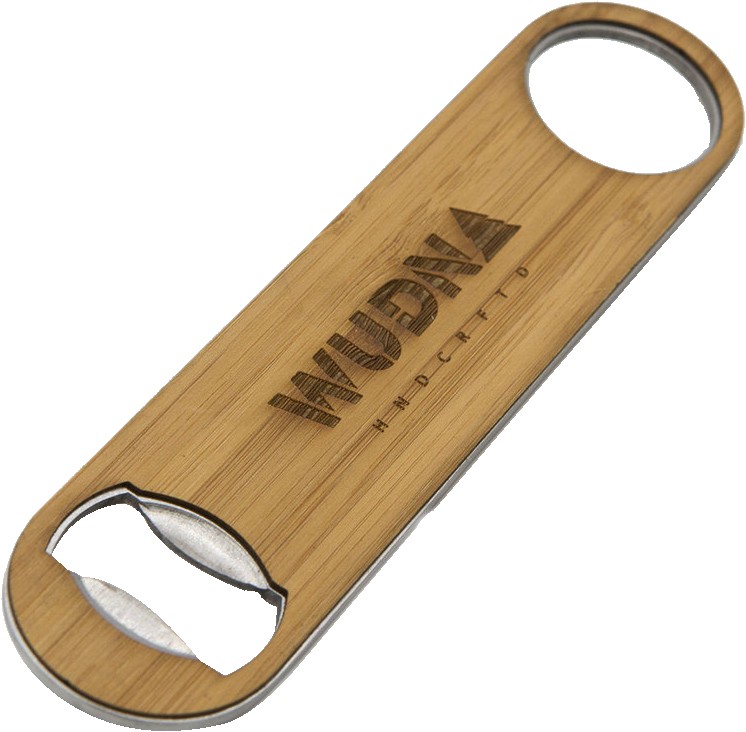 Wooden Industrial Bottle Opener (CANNON) 1