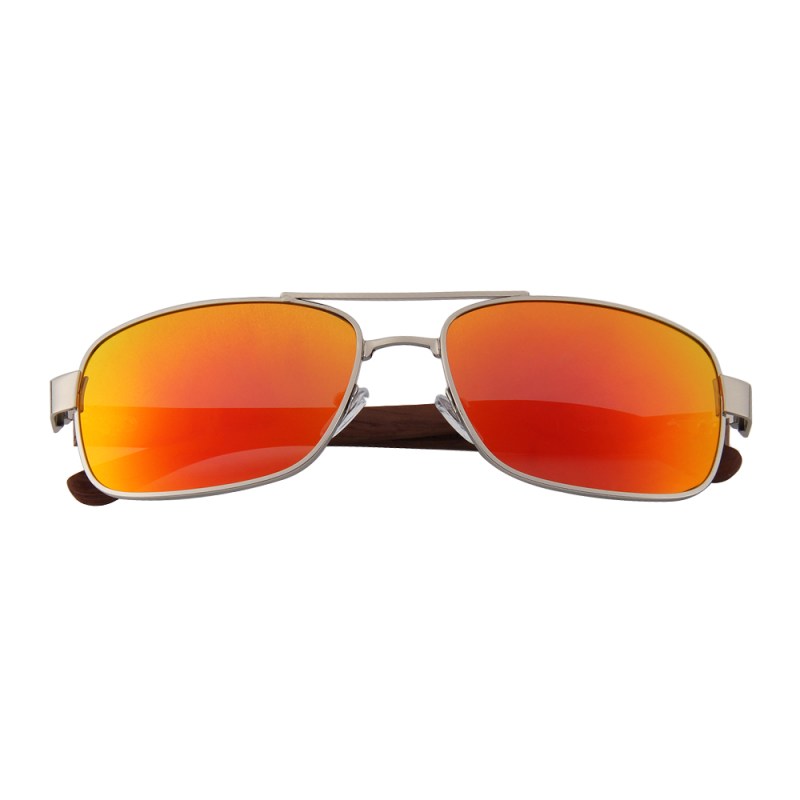 Wooden Ebony, Zebra & Rosewood Series Slim Aviator Sunglasses (TUSK) 1 Wooden Ebony, Zebra & Rosewood Series Slim Aviator Sunglasses (TUSK) 1