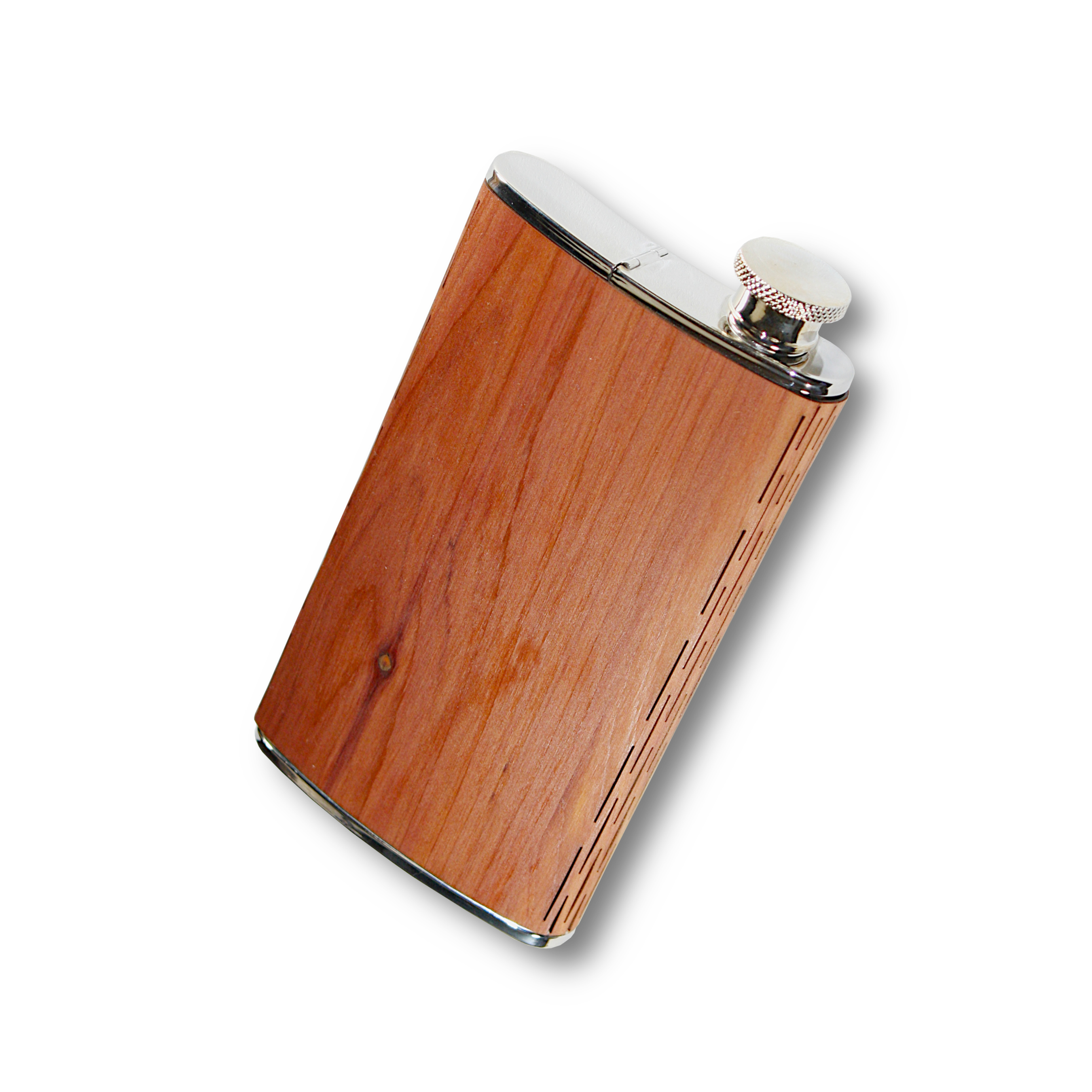 4 Oz. Wooden Cigar Flask (CRATER) 1