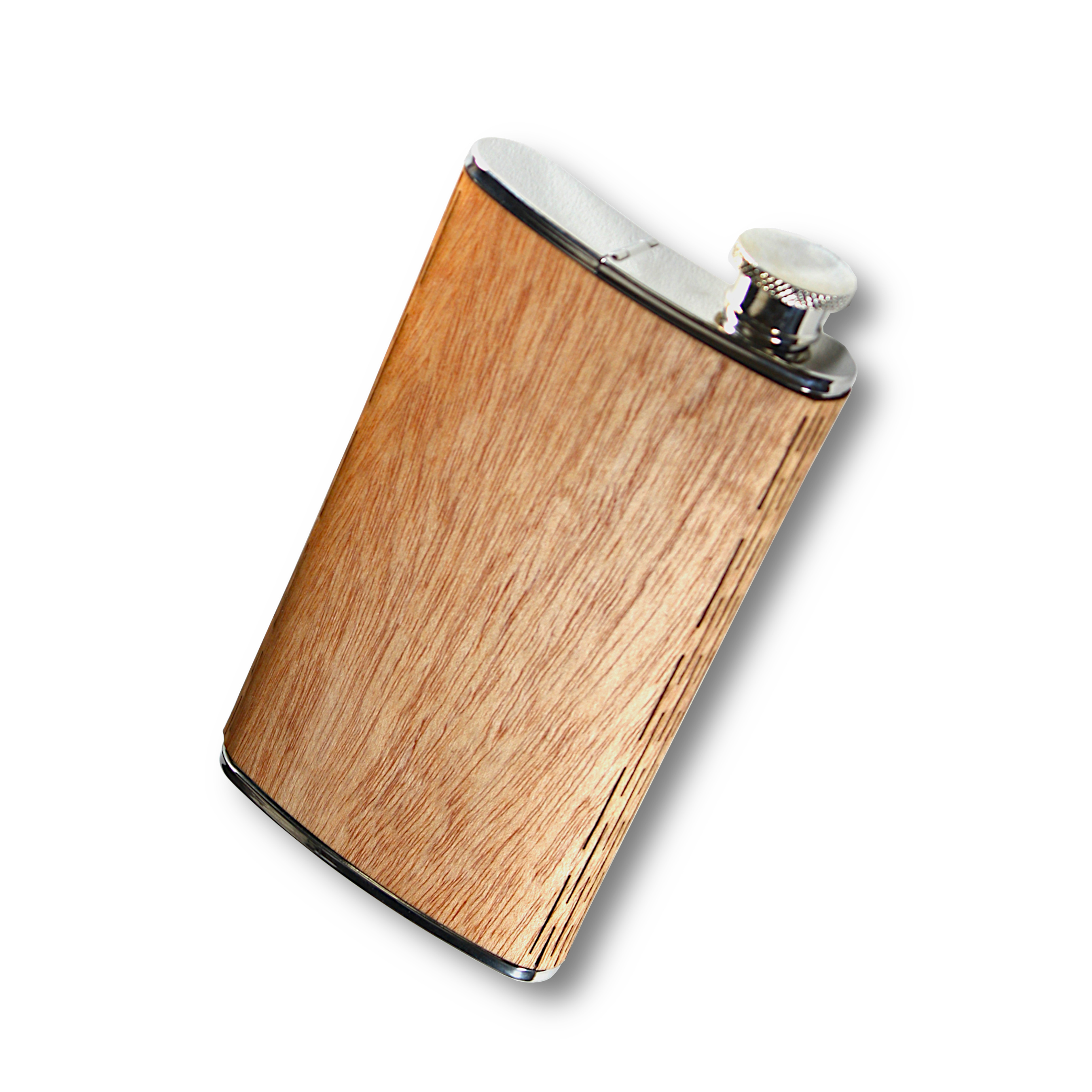 4 Oz. Wooden Cigar Flask (CRATER) 1