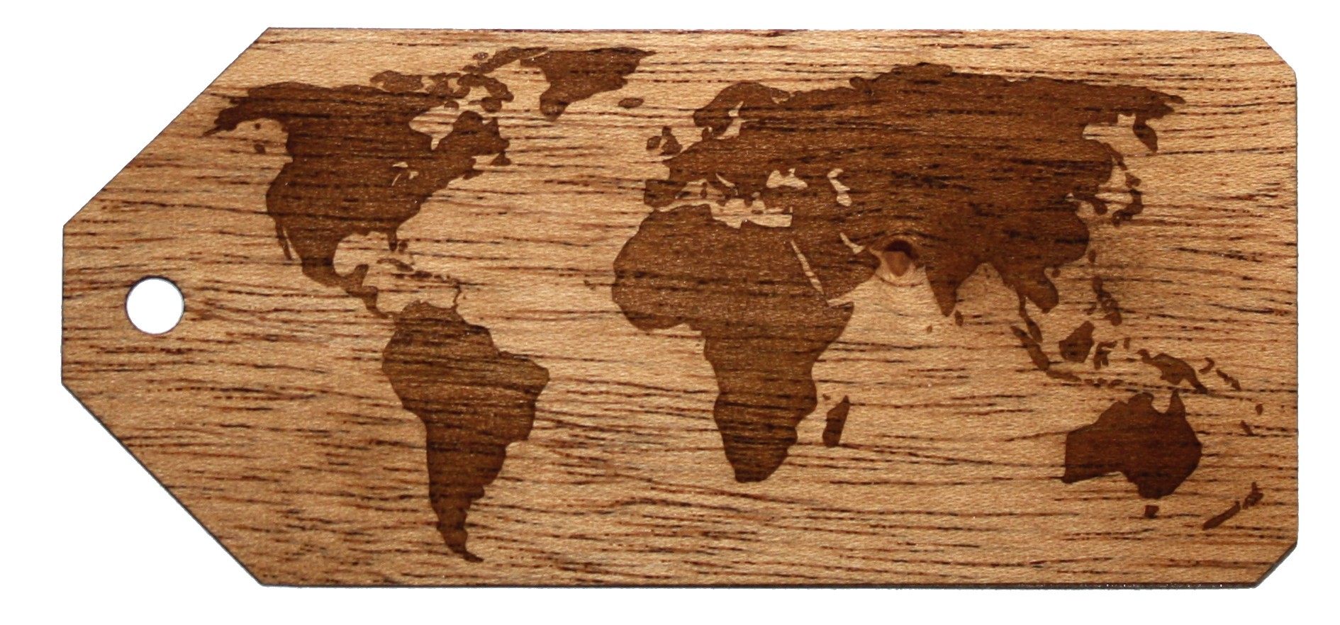 Heavy Duty Wooden Engraved Luggage Tags (HOMER) 1