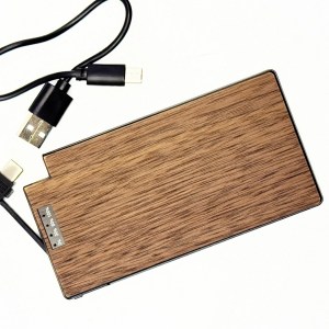 Wooden SlimCharge 5,000mAh Real Wood Power Bank 1 Wooden SlimCharge 5,000mAh Real Wood Power Bank 1