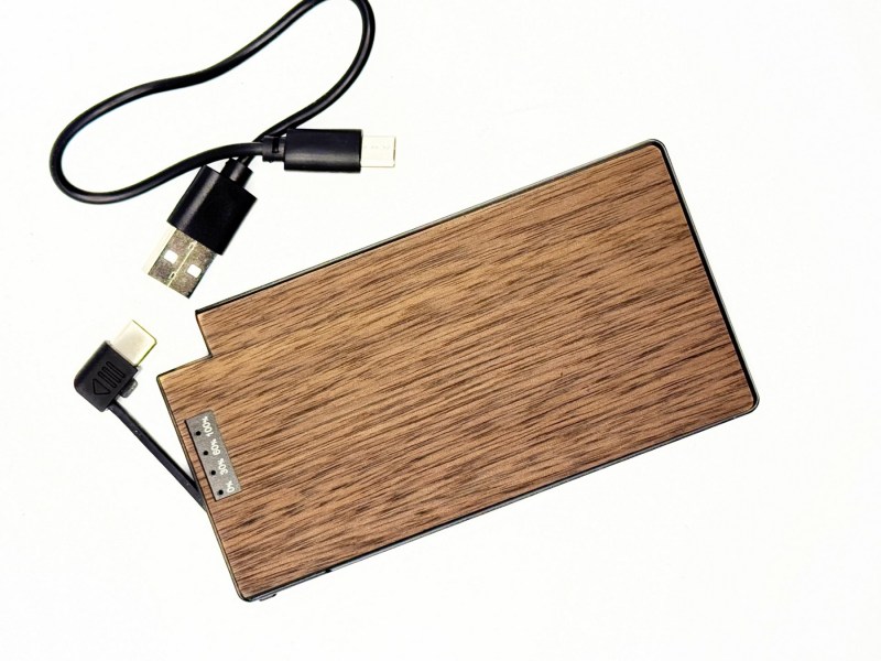 Wooden SlimCharge 5,000mAh Real Wood Power Bank 1 Wooden SlimCharge 5,000mAh Real Wood Power Bank 1
