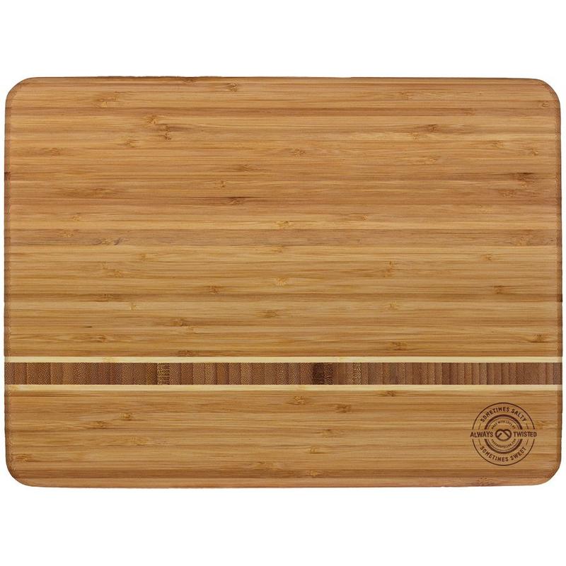 Bamboo Stripe Inlay Cutting Board 15" x 11" x 0.75" 1