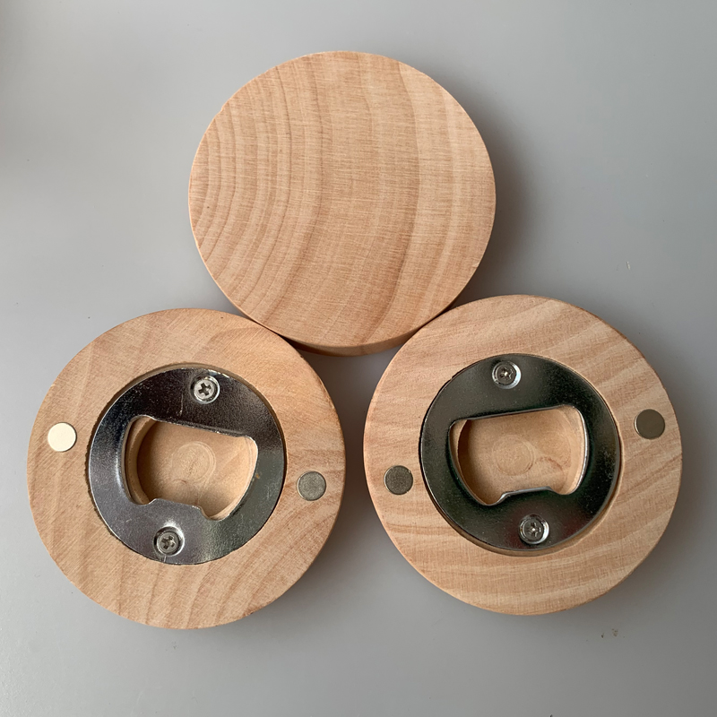 Round Magnetic Bottle Opener (Clearwater) 1