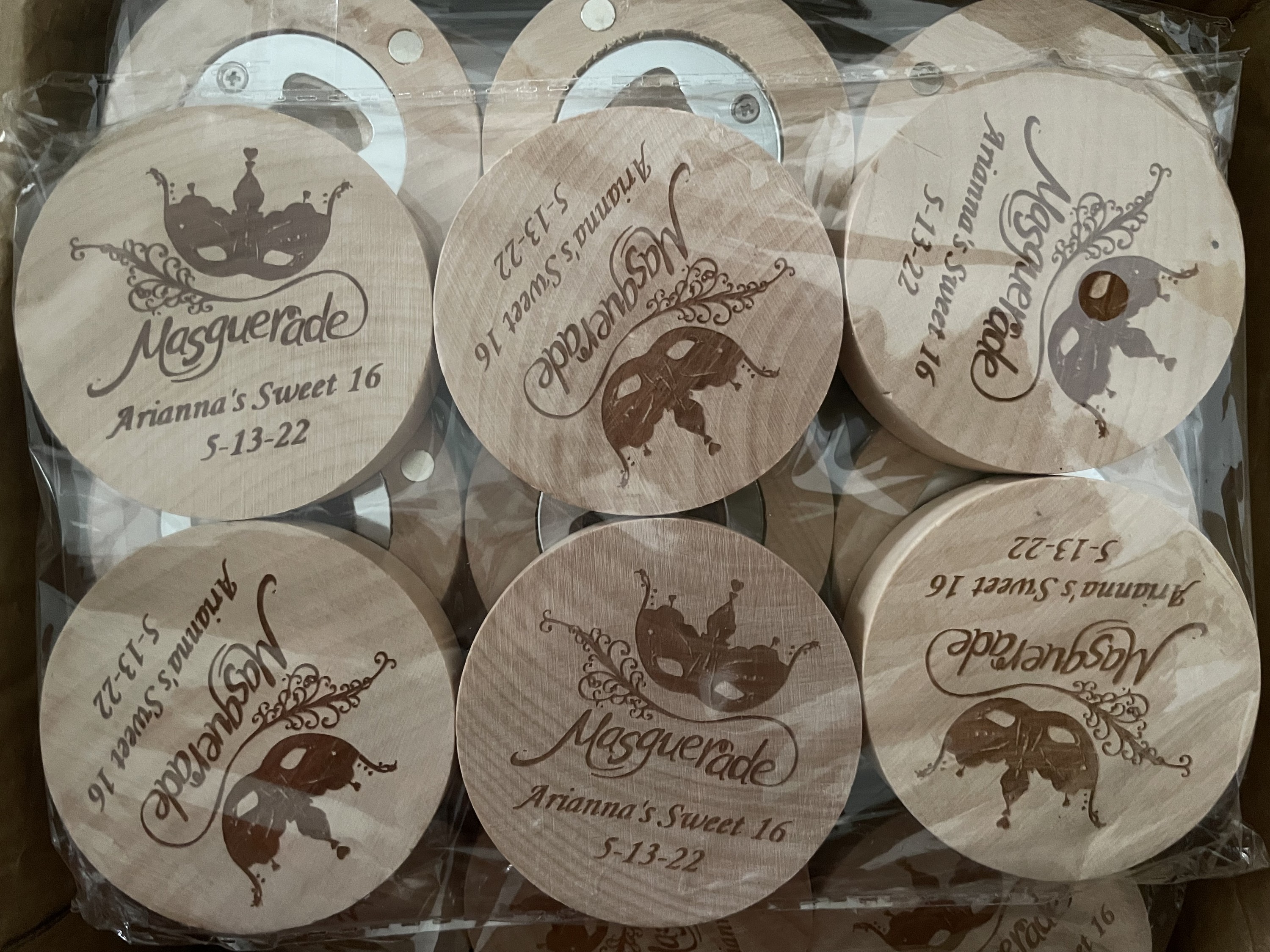 Round Magnetic Bottle Opener (Clearwater) 1