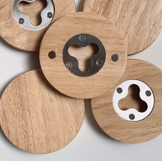 Round Magnetic Bottle Opener (Clearwater) 1