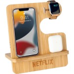 3in1 Bamboo Wireless Desk Stand (15W) (PEARSOLL) 1 3in1 Bamboo Wireless Desk Stand (15W) (PEARSOLL) 1
