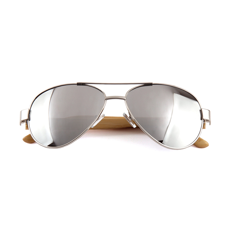 Wooden Series Bamboo Classic Aviator Sunglasses (TETON) 1