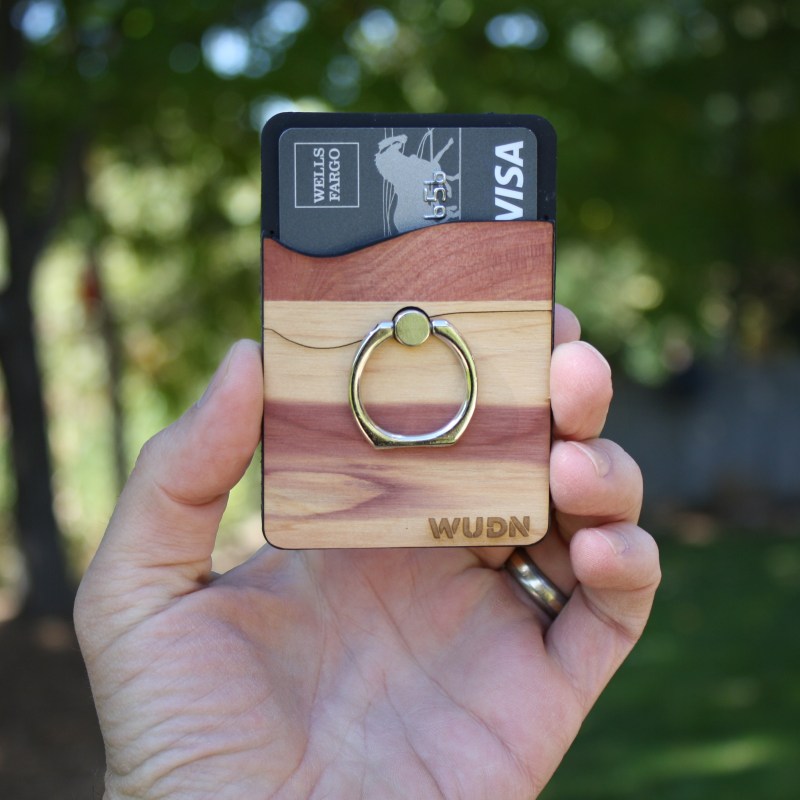 RNGR Wooden Mobile Wallet, Phone Holder & Stand (ALBANY) 1 RNGR Wooden Mobile Wallet, Phone Holder & Stand (ALBANY) 1