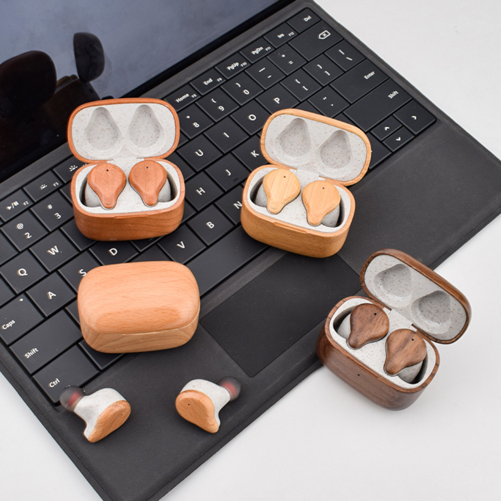 Wooden Bluetooth Earbuds (CAMAS) 1