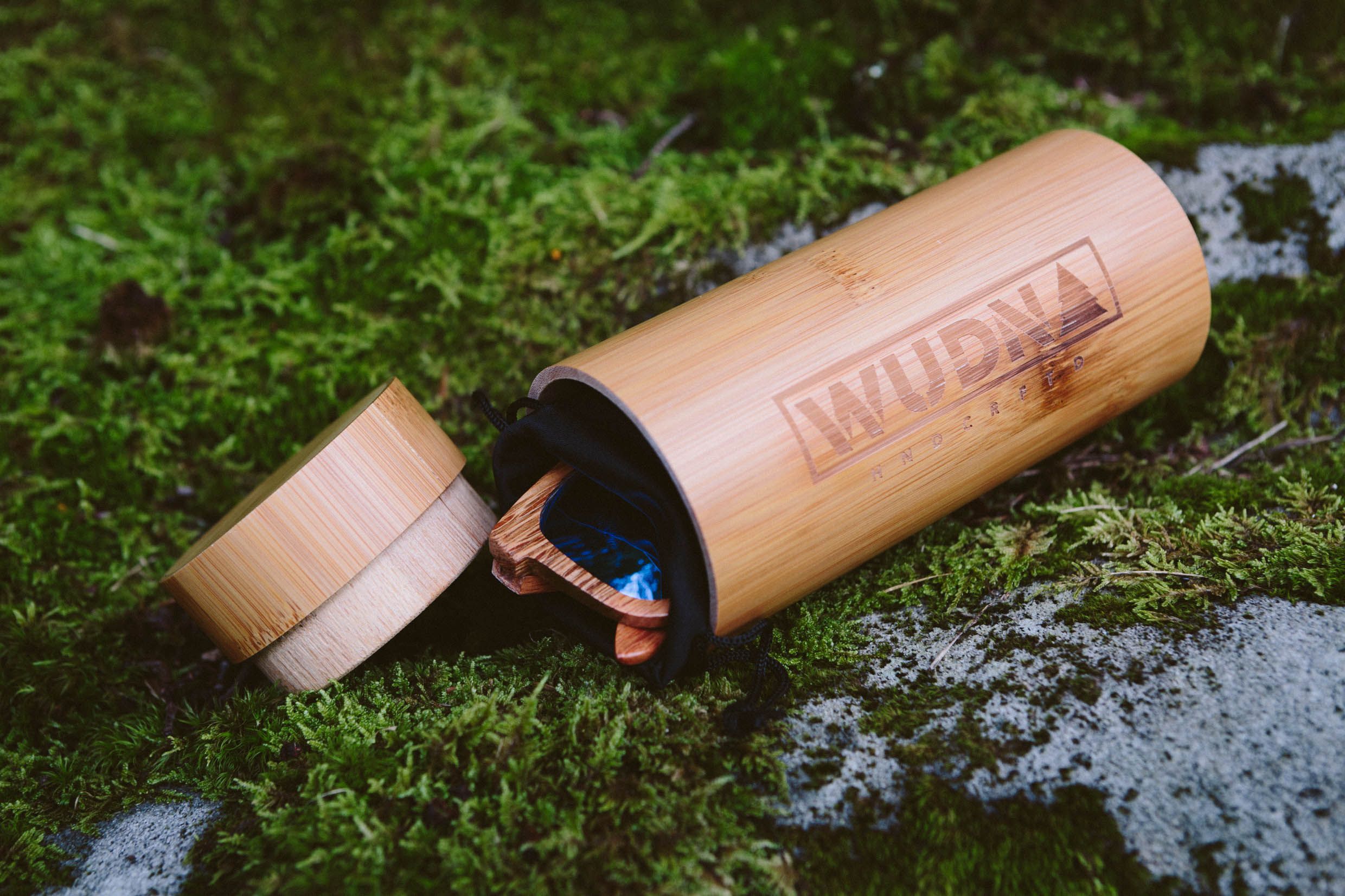 Natural Bamboo Cylinder for Wooden Sunglasses 1