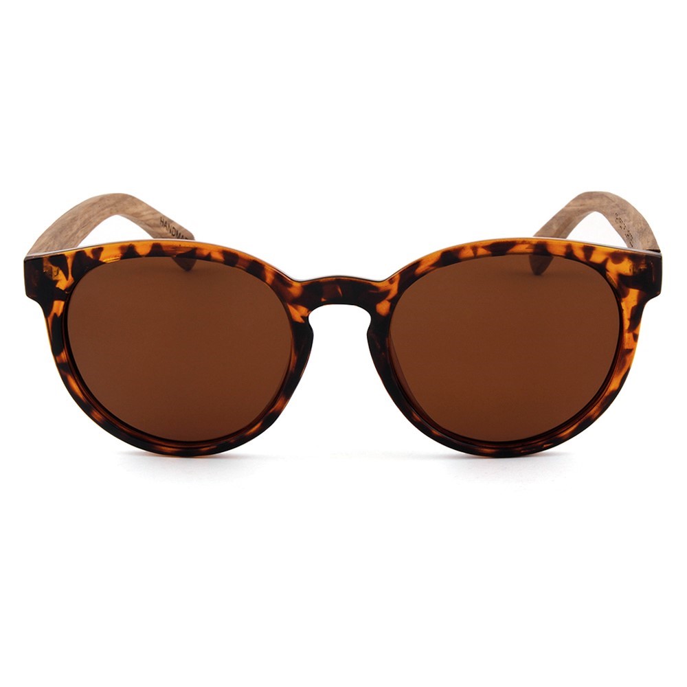 Wooden Series Ebony, Zebra & Rosewood, Round Sunglasses (SHUKSAN) 1
