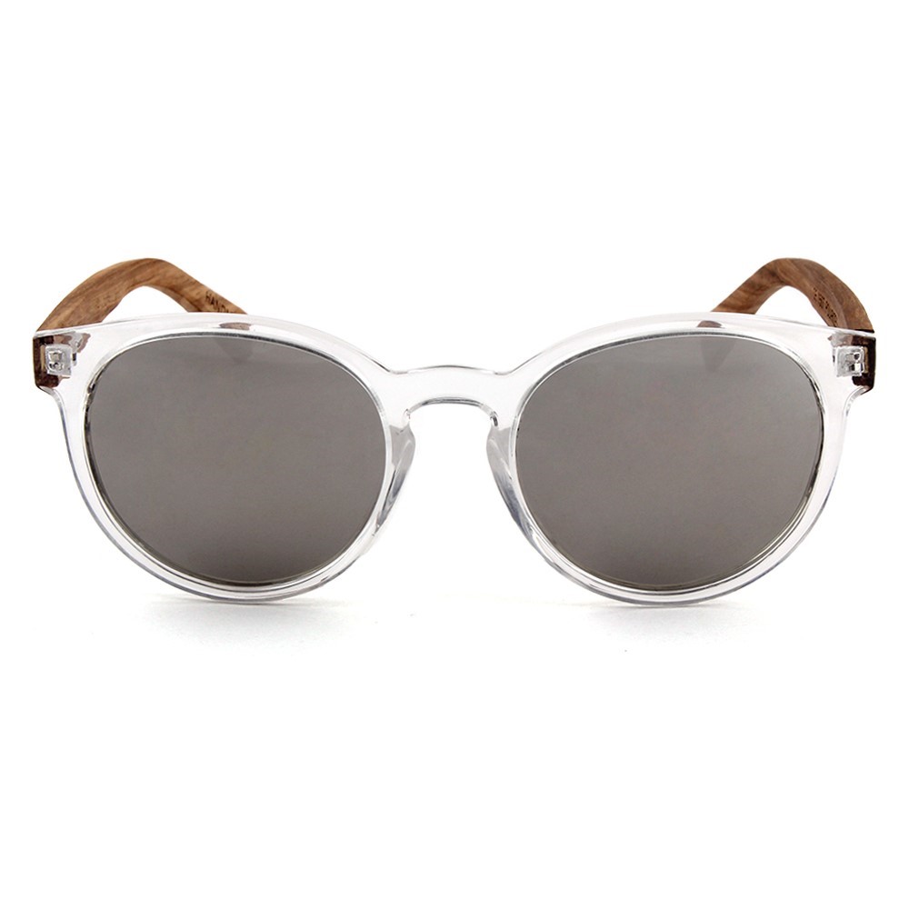 Wooden Series Ebony, Zebra & Rosewood, Round Sunglasses (SHUKSAN) 1