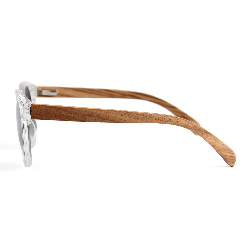 Wooden Series Ebony, Zebra & Rosewood, Round Sunglasses (SHUKSAN) 1