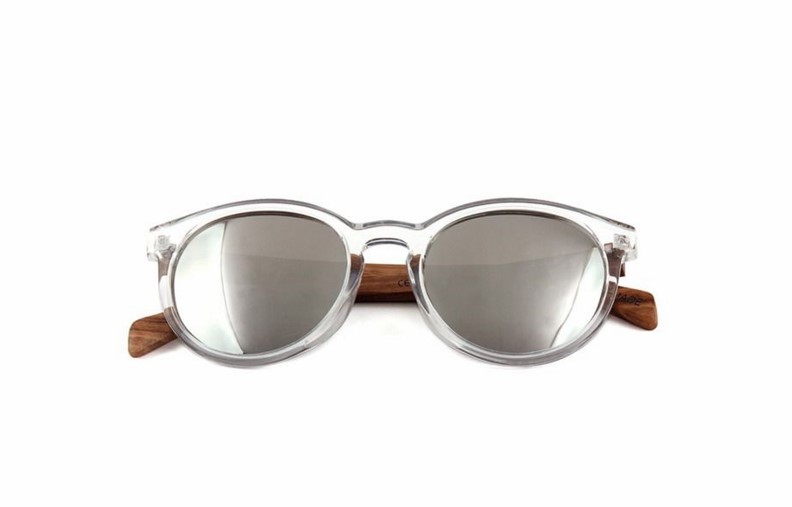 Wooden Series Ebony, Zebra & Rosewood, Round Sunglasses (SHUKSAN) 1